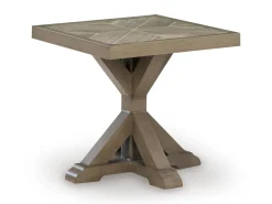 Laguna Heights Outdoor Round End Table In Beige