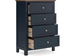 Landocken Chest In Brown/Blue