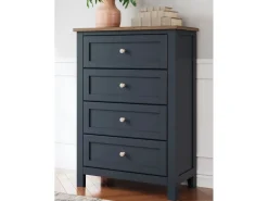 Landocken Chest In Brown/Blue