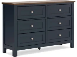 Landocken Dresser In Brown/Blue