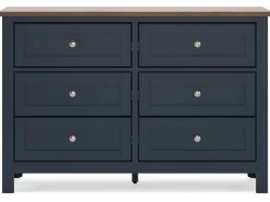 Landocken Dresser In Brown/Blue