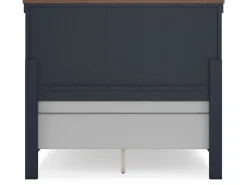 Landocken Panel Bed In Brown/Blue, Twin