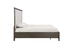 Landon Upholstered Panel Bed In Walnut, Queen