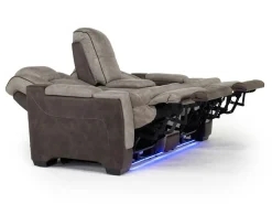 Lantana 2 Power Console Loveseat In Rocky Gray/Brown