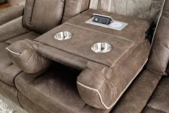 Lantana 2 Power Sofa In Rocky Gray/Brown