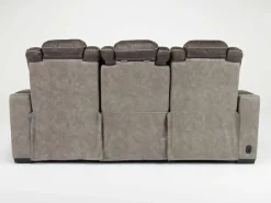 Lantana 2 Power Sofa In Rocky Gray/Brown