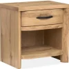 Laramie 2 Drawer Nightstand In Honey Wheat