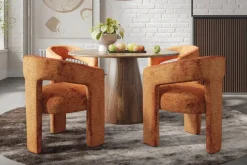 Leslie Side Chair In Rust