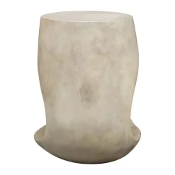 Lithos Outdoor Accent Table In Gray