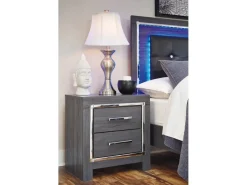 Lodanna Panel Bed, Dresser, Mirror & Nightstand In Gray