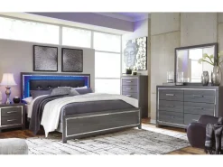 Lodanna Panel Bed In Gray, Full