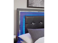 Lodanna Panel Bed W/ Storage In Gray, Full