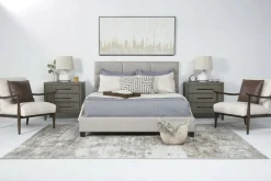 Loft 9 Upholstered Panel Bed In Sand, Twin