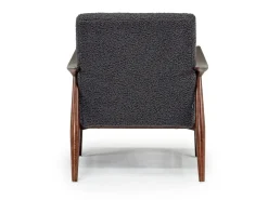 Louise Accent Chair In Sherpa Gray