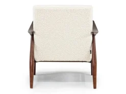 Louise Accent Chair In Sherpa Gray