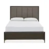 Lucerne Upholstered Panel Bed In Vintage Coffee, Queen