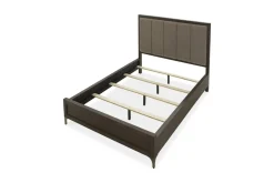 Lucerne Upholstered Panel Bed In Vintage Coffee, Queen