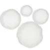 Lucky Coins Wall Art In White, Set Of 4