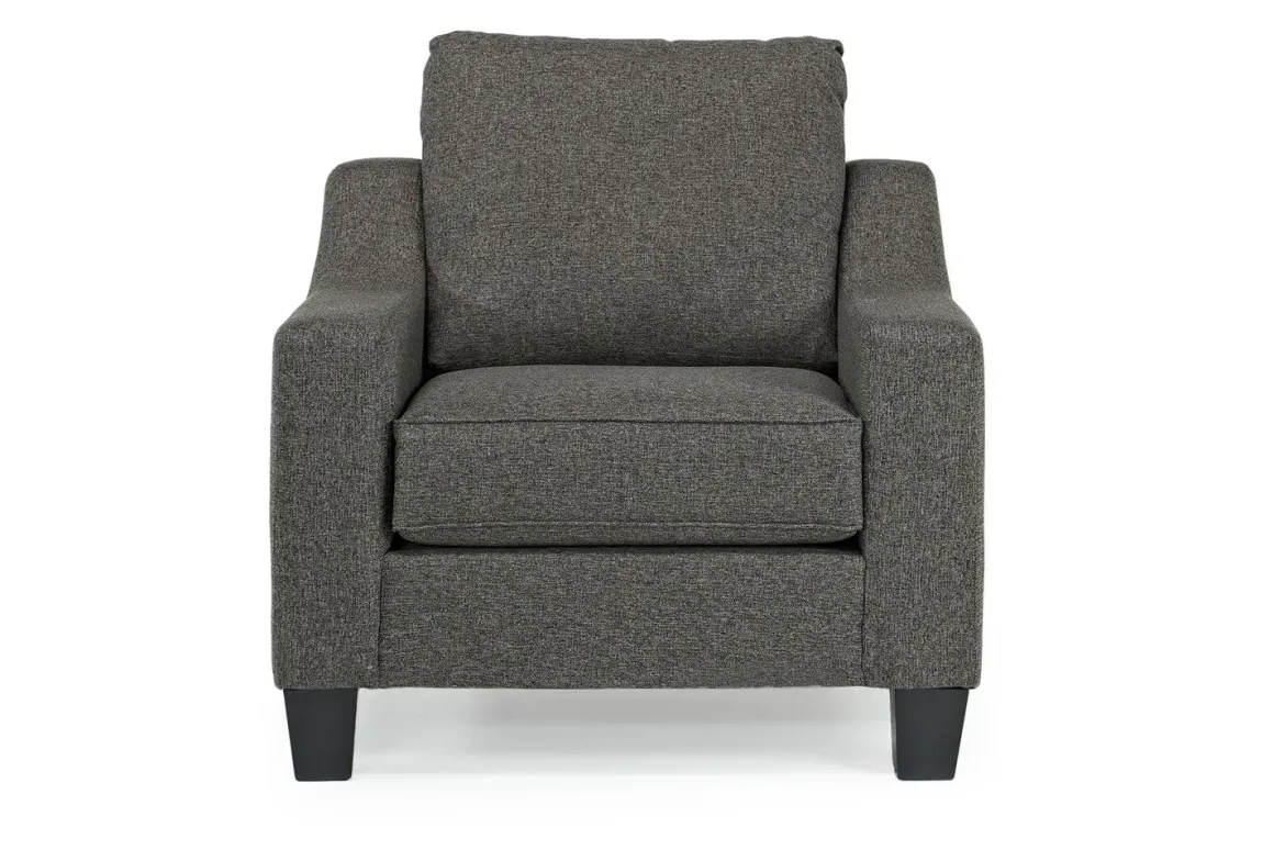 Lucy Chair In Splash Charcoal