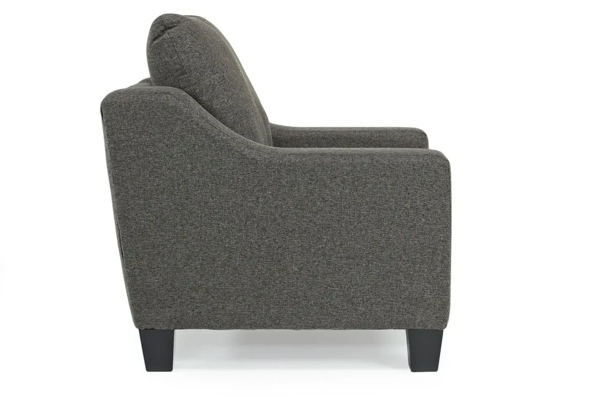 Lucy Chair In Splash Charcoal