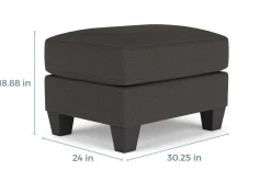 Lucy Ottoman In Splash Linen