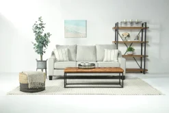 Lucy Queen Sleeper Sofa In Splash Charcoal