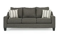 Lucy Queen Sleeper Sofa In Splash Charcoal