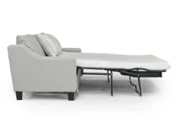 Lucy Queen Sleeper Sofa W/ Mattress In Splash Charcoal
