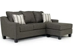 Lucy Reversible Sofa Chaise In Splash Charcoal