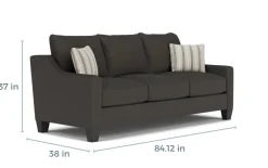 Lucy Sofa & Loveseat In Splash Linen