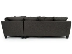Lucy Tux Sofa Chaise Sectional In Splash Linen, Right Facing