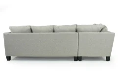 Lucy Tux Sofa Chaise Sectional In Splash Linen, Right Facing