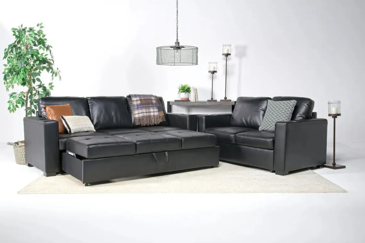 Luigi Queen Sleeper Sofa In Gray