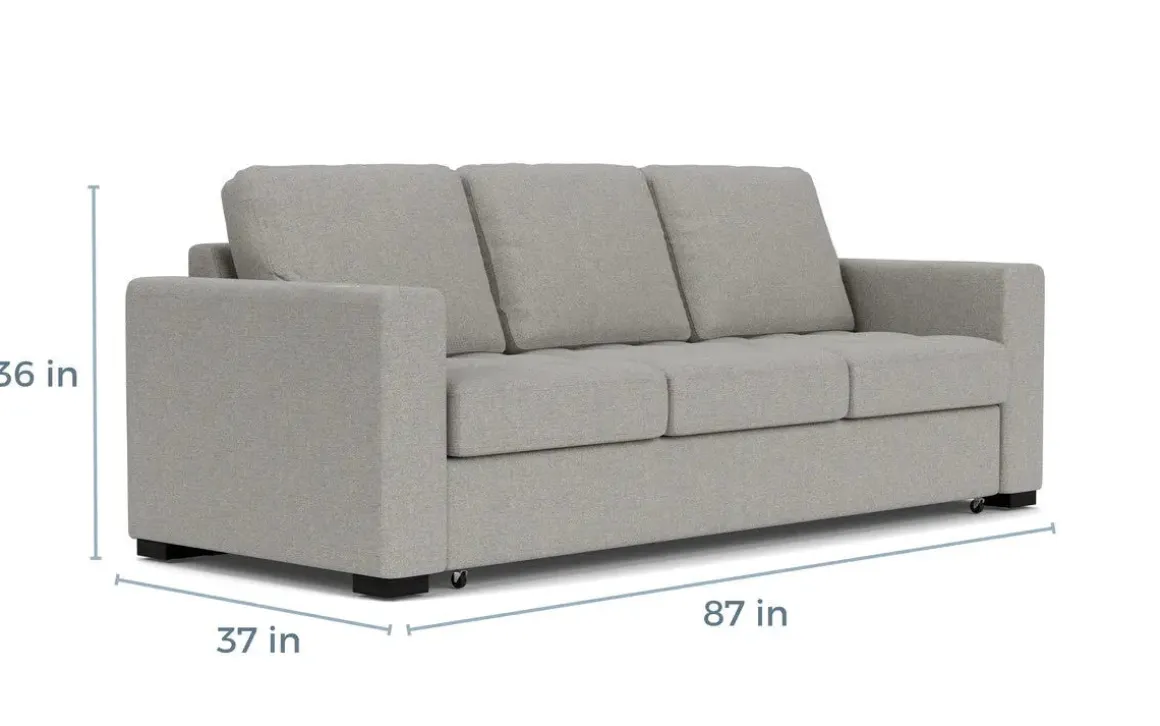 Luigi Queen Sleeper Sofa In Gray