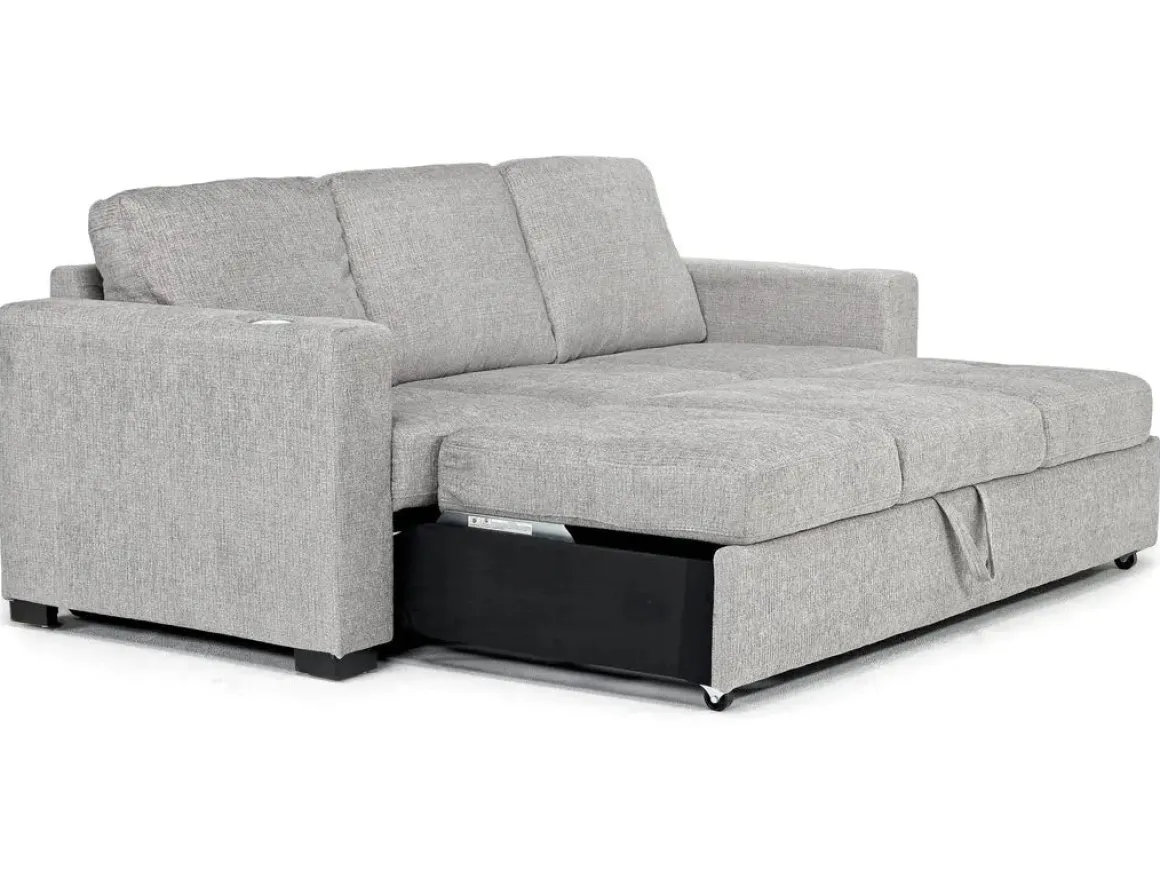 Luigi Queen Sleeper Sofa In Gray