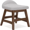Lyncott Desk Chair In Brown/Light Gray