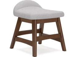 Lyncott Desk Chair In Brown/Light Gray