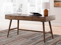 Lyncott Office Desk In Brown