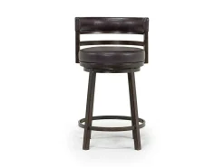 Madrid Counter Height Stool In Auburn & Brown, Swivel