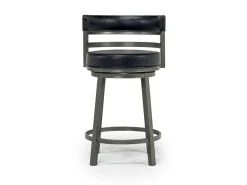 Madrid Counter Height Stool In Auburn & Brown, Swivel