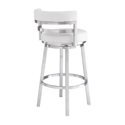 Madrid Swivel Barstool In Gray
