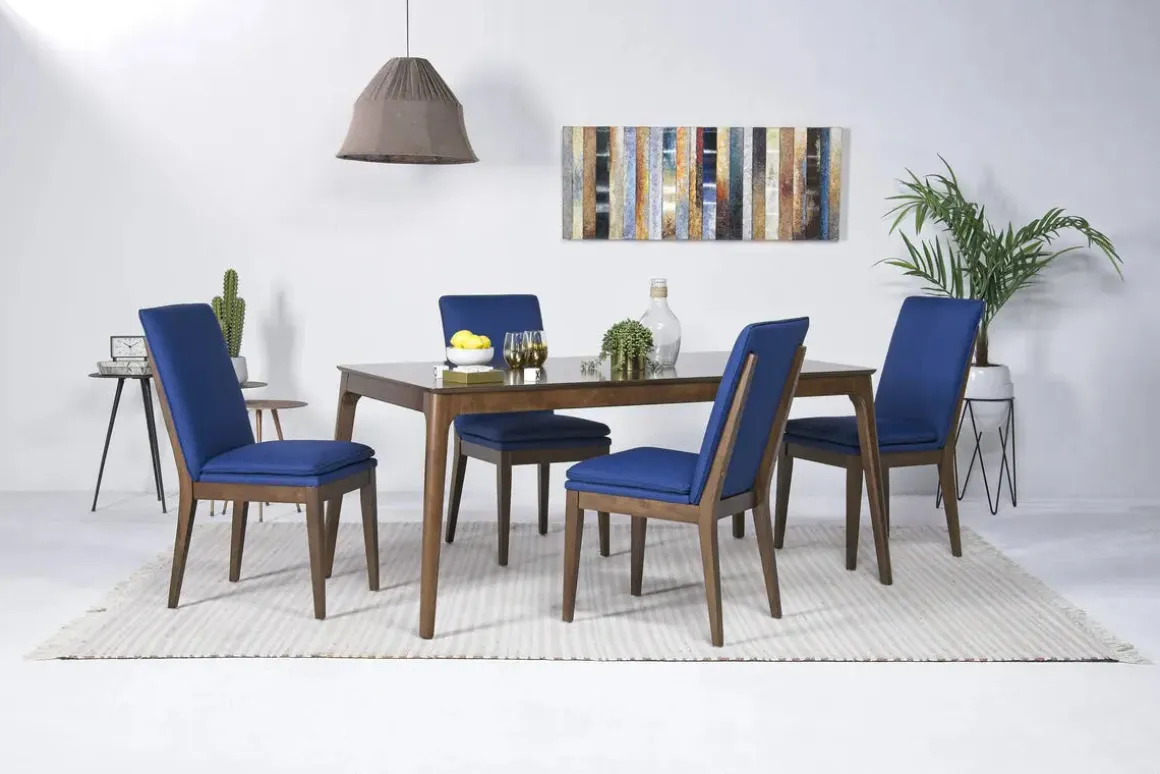 Maggie Side Chair In Walnut, Set Of 2