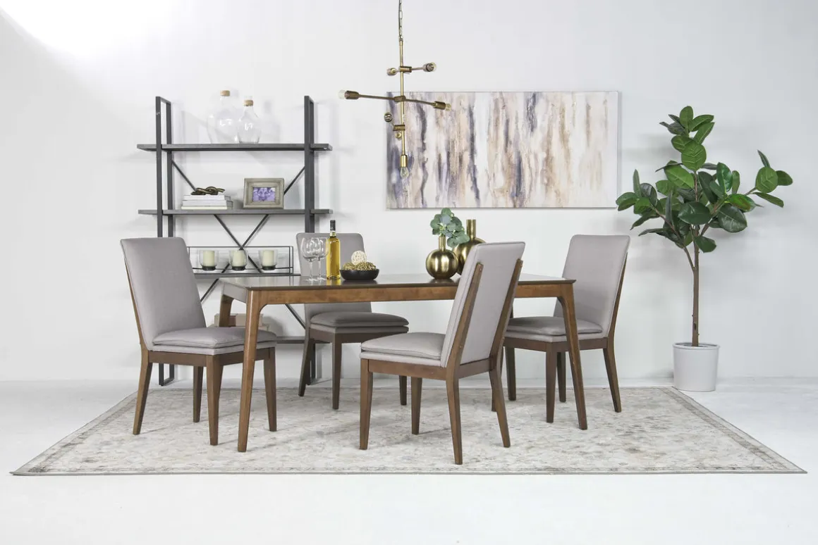 Maggie Side Chair In Walnut, Set Of 2