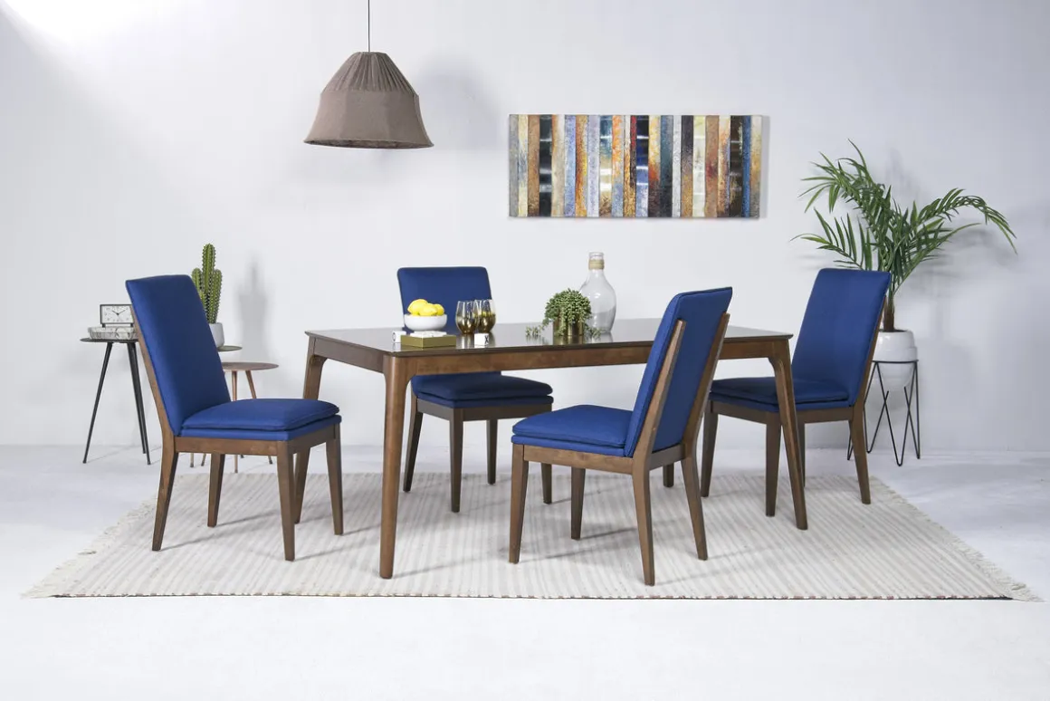 Maggie Side Chair In Walnut, Set Of 2