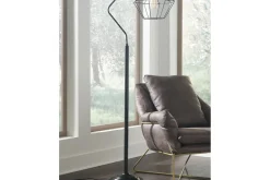 Makeika Floor Lamp In Black