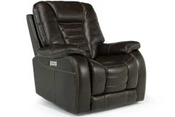 Malibu 3 Power Recliner In Chocolate Leather