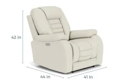 Malibu 3 Power Recliner In Chocolate Leather