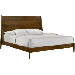 Malibu Panel Bed In Walnut, Twin