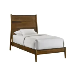 Malibu Panel Bed In Walnut, Twin