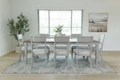 Mariana Dining Table & 8 Chairs In Vintage Mocha